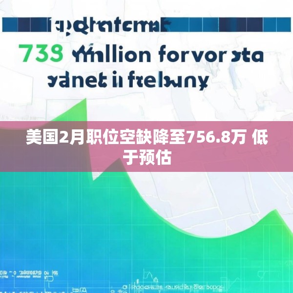 美国2月职位空缺降至756.8万 低于预估