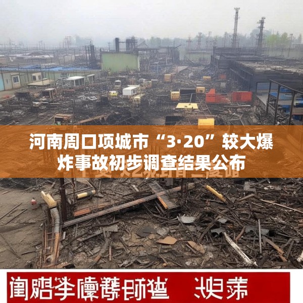 河南周口项城市“3·20”较大爆炸事故初步调查结果公布