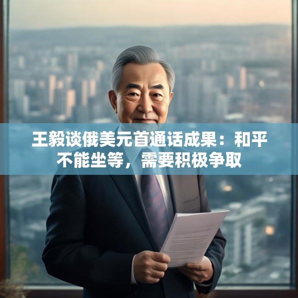 王毅谈俄美元首通话成果：和平不能坐等，需要积极争取
