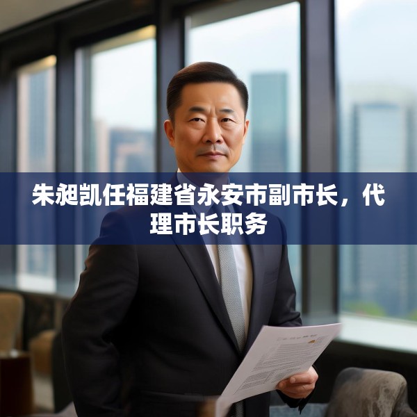 朱昶凯任福建省永安市副市长，代理市长职务