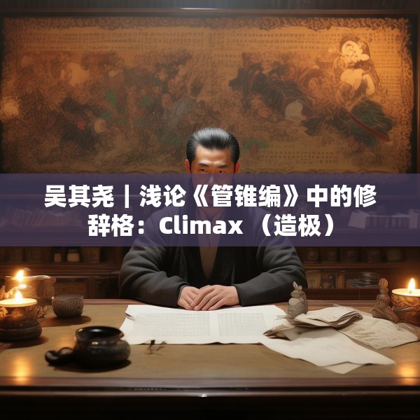 吴其尧｜浅论《管锥编》中的修辞格：Climax （造极）