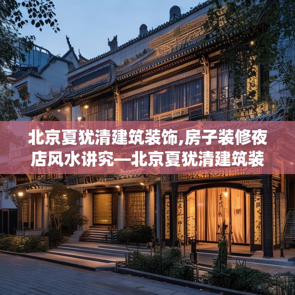北京夏犹清建筑装饰,房子装修夜店风水讲究—北京夏犹清建筑装饰242.a118b119c122fgy.129wew