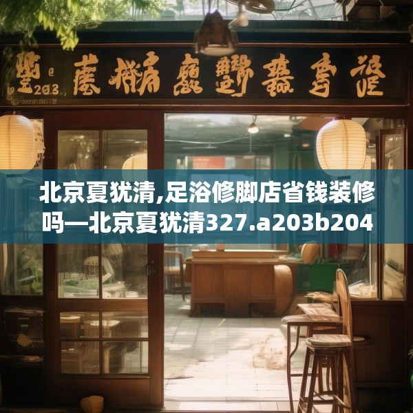 北京夏犹清,足浴修脚店省钱装修吗—北京夏犹清327.a203b204c207fgy.214uyk