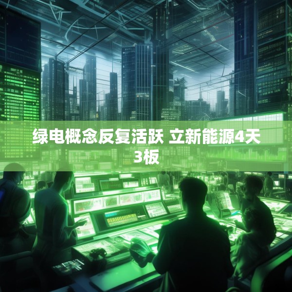 绿电概念反复活跃 立新能源4天3板