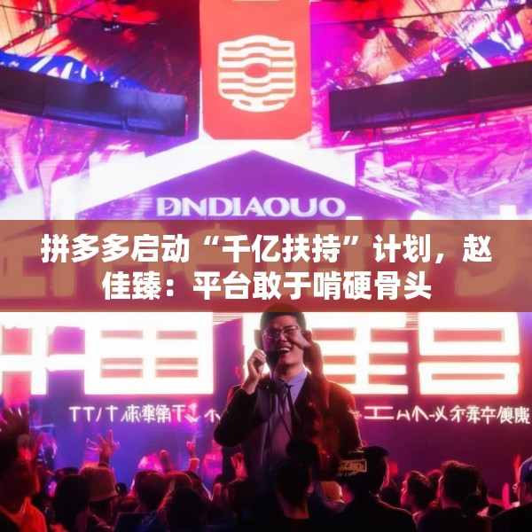 拼多多启动“千亿扶持”计划，赵佳臻：平台敢于啃硬骨头