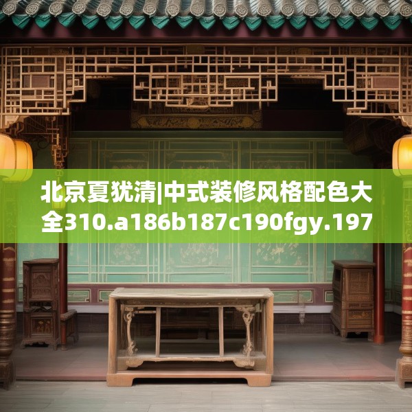 北京夏犹清|中式装修风格配色大全310.a186b187c190fgy.197htyj