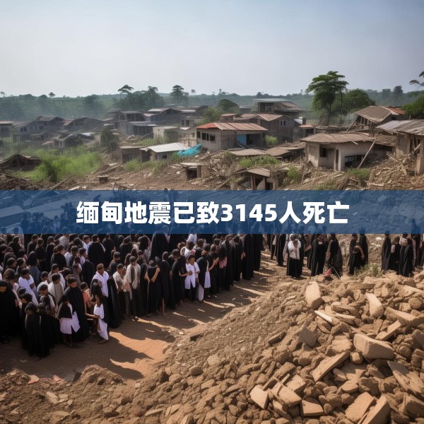 缅甸地震已致3145人死亡