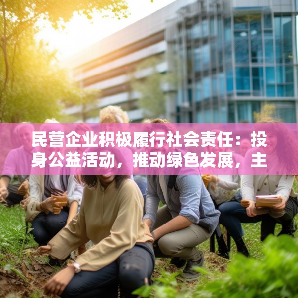 民营企业积极履行社会责任：投身公益活动，推动绿色发展，主动回报社会
