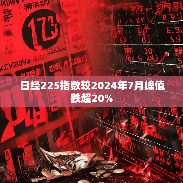 日经225指数较2024年7月峰值跌超20%