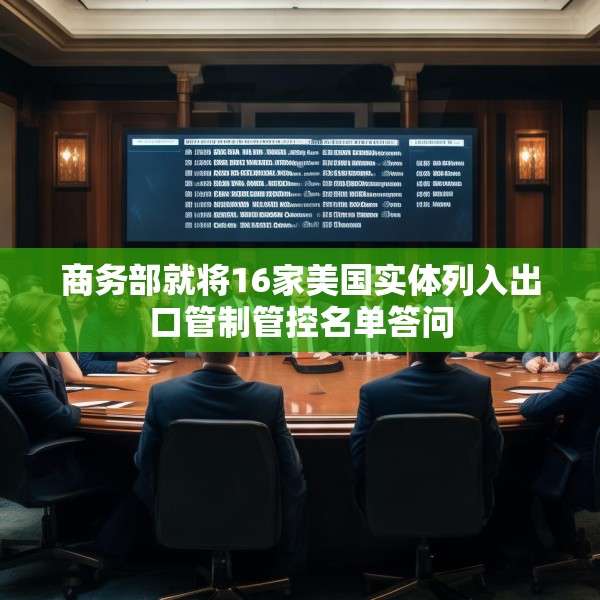 商务部就将16家美国实体列入出口管制管控名单答问