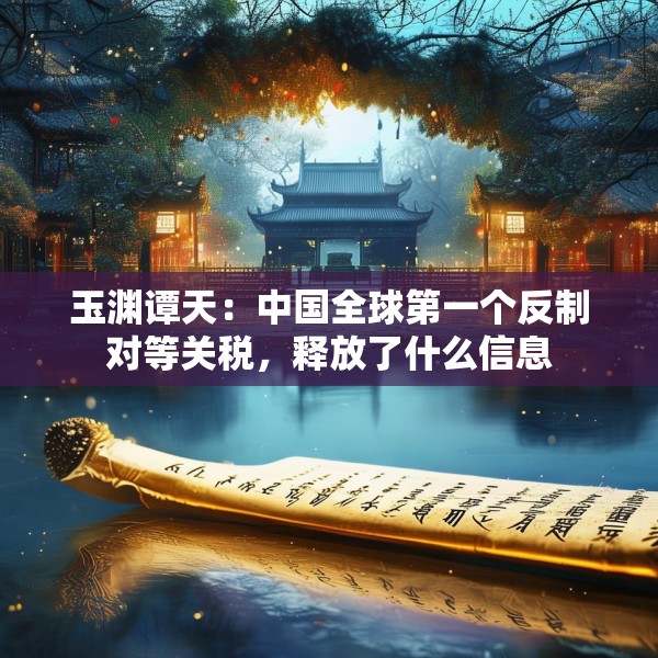 玉渊谭天：中国全球第一个反制对等关税，释放了什么信息
