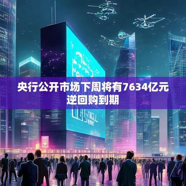 央行公开市场下周将有7634亿元逆回购到期