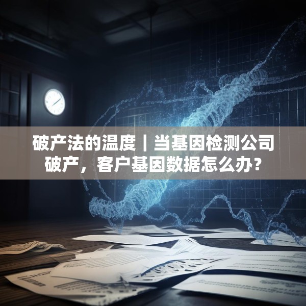破产法的温度｜当基因检测公司破产，客户基因数据怎么办？