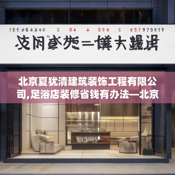 北京夏犹清建筑装饰工程有限公司,足浴店装修省钱有办法—北京夏犹清建筑装饰工程有限公司148.a24b25c28fgy.35htyj