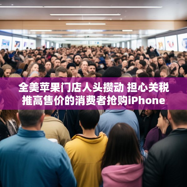 全美苹果门店人头攒动 担心关税推高售价的消费者抢购iPhone