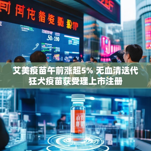 艾美疫苗午前涨超5% 无血清迭代狂犬疫苗获受理上市注册
