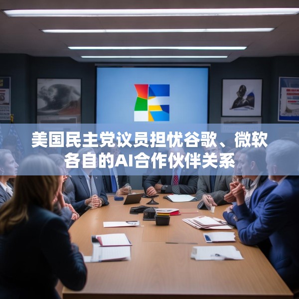 美国民主党议员担忧谷歌、微软各自的AI合作伙伴关系