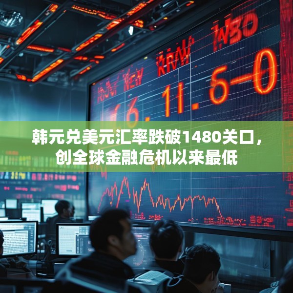 韩元兑美元汇率跌破1480关口，创全球金融危机以来最低