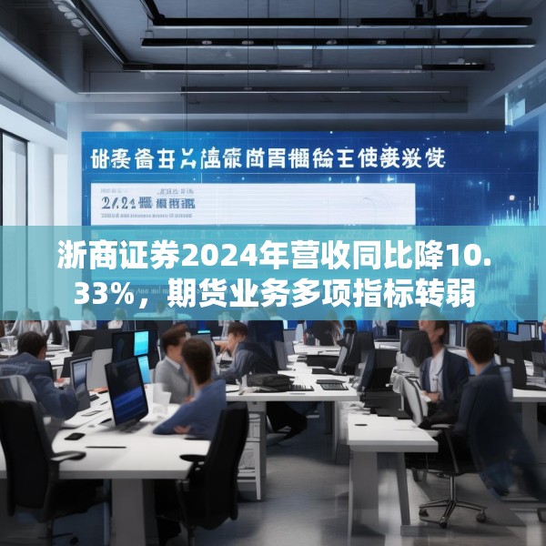 浙商证券2024年营收同比降10.33%，期货业务多项指标转弱