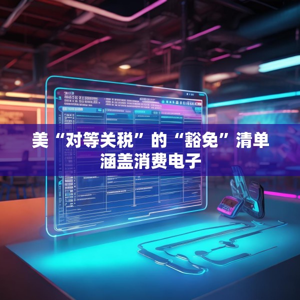 美“对等关税”的“豁免”清单涵盖消费电子