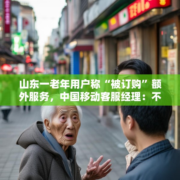 山东一老年用户称“被订购”额外服务，中国移动客服经理：不知情