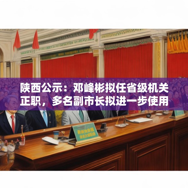 陕西公示：邓峰彬拟任省级机关正职，多名副市长拟进一步使用