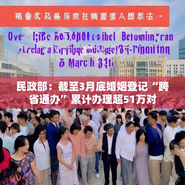民政部：截至3月底婚姻登记“跨省通办”累计办理超51万对