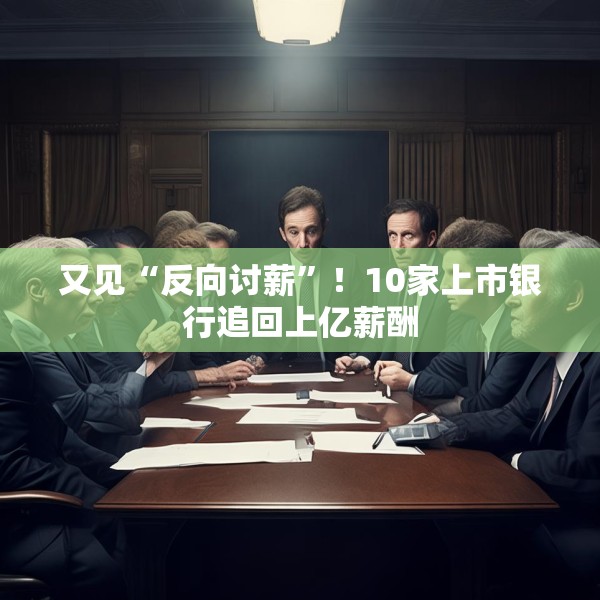 又见“反向讨薪”！10家上市银行追回上亿薪酬