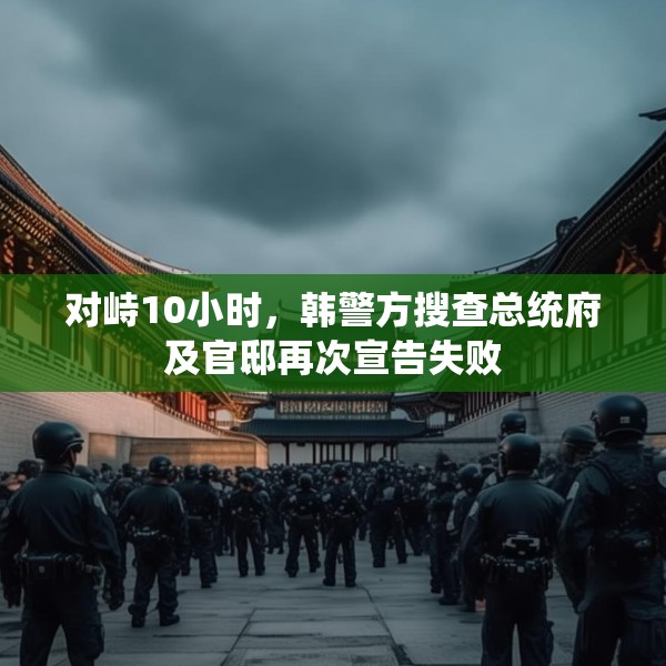 对峙10小时，韩警方搜查总统府及官邸再次宣告失败