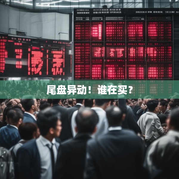 尾盘异动！谁在买？
