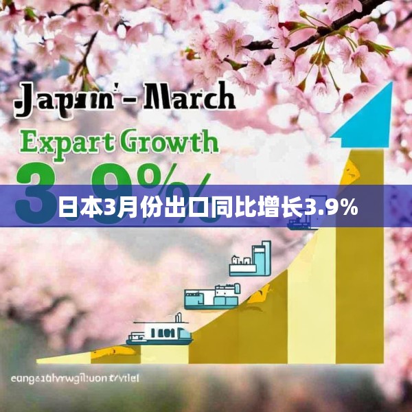 日本3月份出口同比增长3.9%