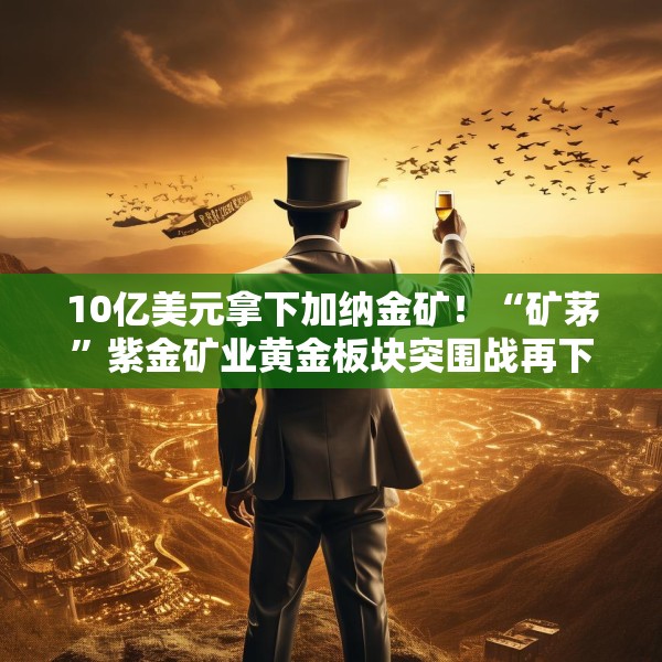 10亿美元拿下加纳金矿！“矿茅”紫金矿业黄金板块突围战再下一城