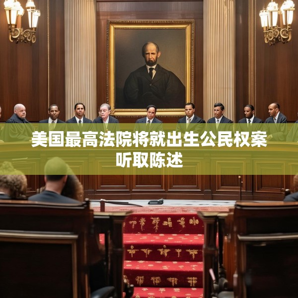 美国最高法院将就出生公民权案听取陈述