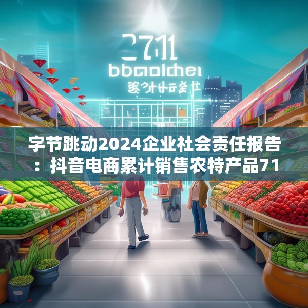 字节跳动2024企业社会责任报告：抖音电商累计销售农特产品71亿单