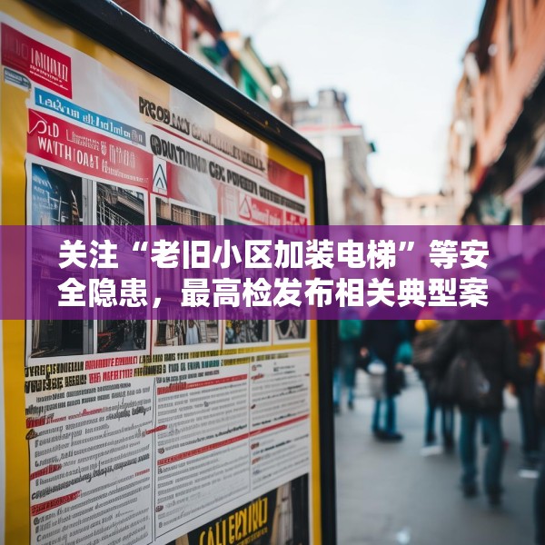 关注“老旧小区加装电梯”等安全隐患，最高检发布相关典型案例