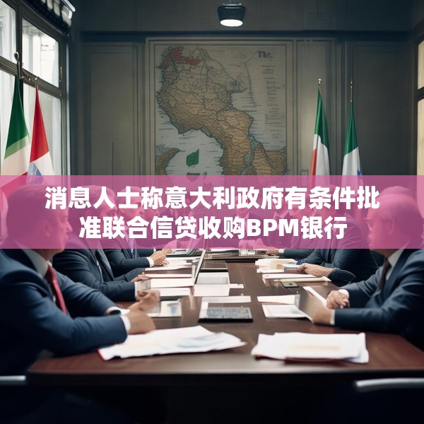 消息人士称意大利政府有条件批准联合信贷收购BPM银行