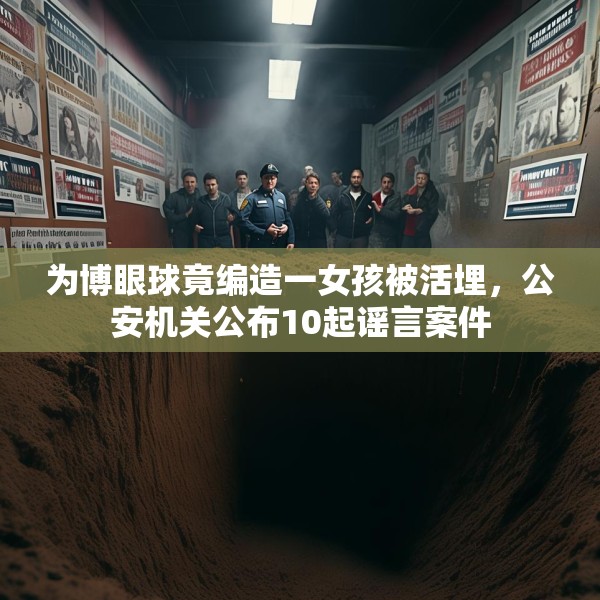为博眼球竟编造一女孩被活埋，公安机关公布10起谣言案件