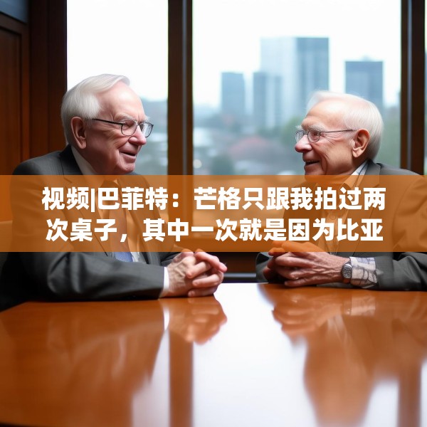 视频|巴菲特：芒格只跟我拍过两次桌子，其中一次就是因为比亚迪。
