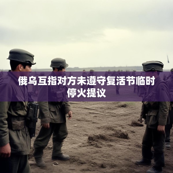 俄乌互指对方未遵守复活节临时停火提议