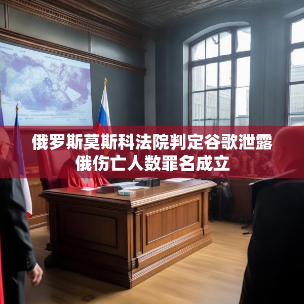 俄罗斯莫斯科法院判定谷歌泄露俄伤亡人数罪名成立