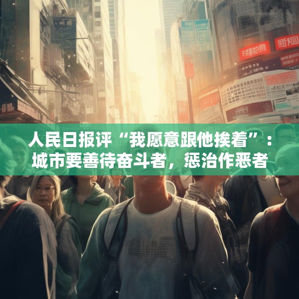 人民日报评“我愿意跟他挨着”：城市要善待奋斗者，惩治作恶者