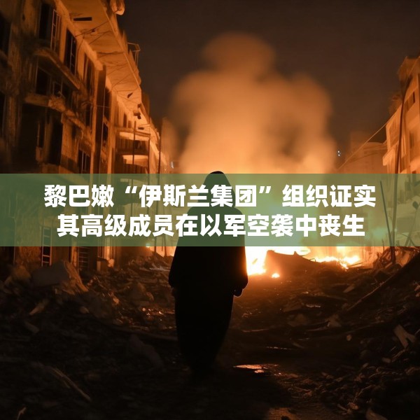 黎巴嫩“伊斯兰集团”组织证实其高级成员在以军空袭中丧生