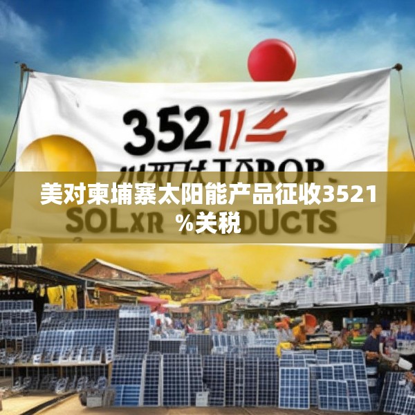 美对柬埔寨太阳能产品征收3521%关税