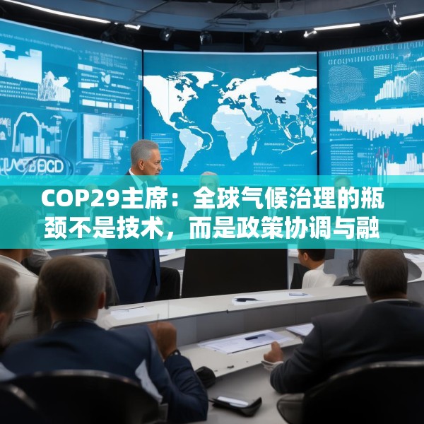 COP29主席：全球气候治理的瓶颈不是技术，而是政策协调与融资匹配的“落地机制”