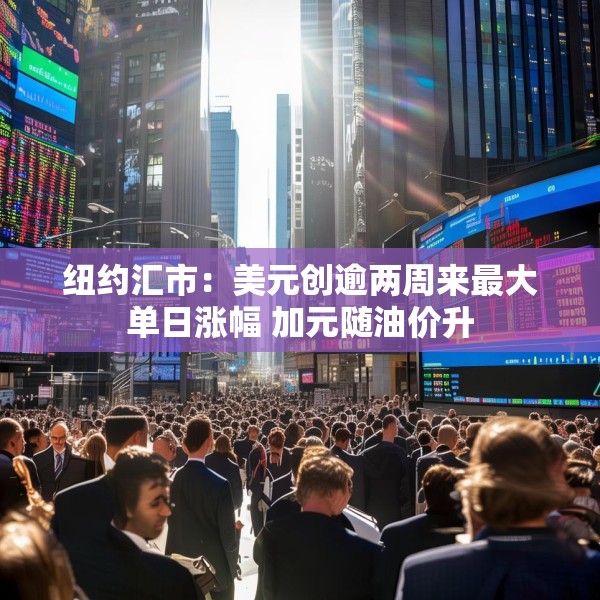 纽约汇市：美元创逾两周来最大单日涨幅 加元随油价升