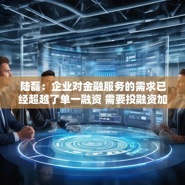 陆磊：企业对金融服务的需求已经超越了单一融资 需要投融资加风险管理咨询的一体化金融解决方案