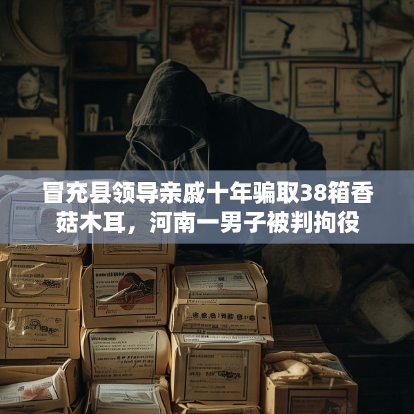 冒充县领导亲戚十年骗取38箱香菇木耳，河南一男子被判拘役
