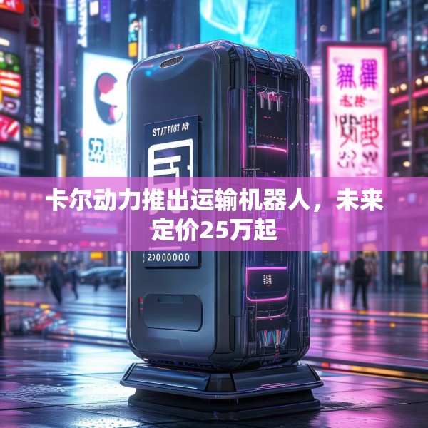 卡尔动力推出运输机器人，未来定价25万起