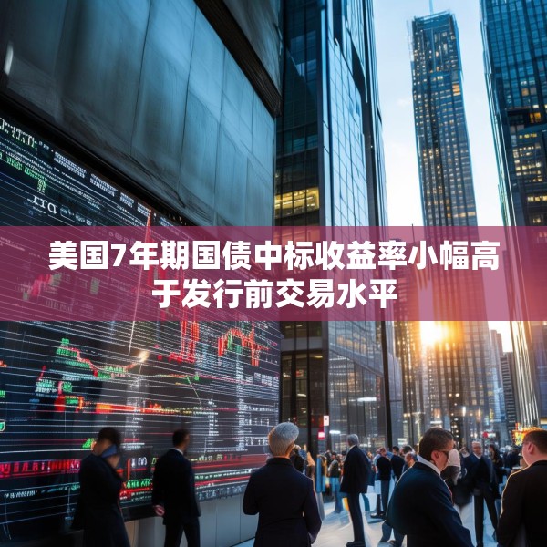 美国7年期国债中标收益率小幅高于发行前交易水平