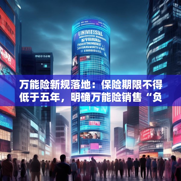 万能险新规落地：保险期限不得低于五年，明确万能险销售“负面清单”
